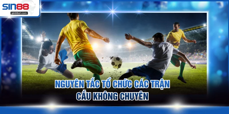 Nguyên tắc tổ chức các trận cầu không chuyên